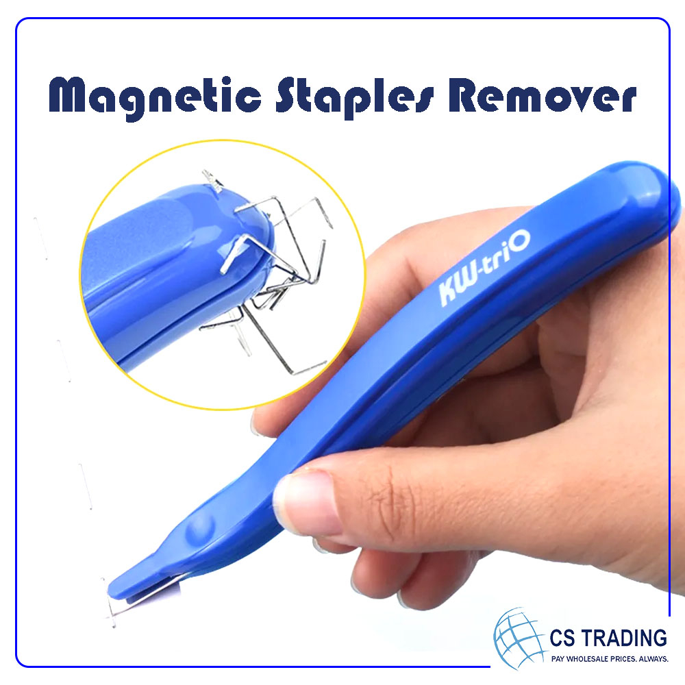KW-Trio 5096 Magnetic Pen Shape Colourful Portable Less Effort Staples ...