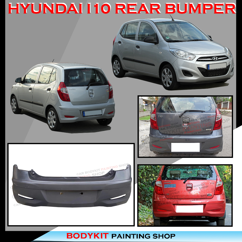 HYUNDAI I10 2011 REAR BUMPER MATERIAL ORI PP PLASTIC BODYKIT | Shopee ...