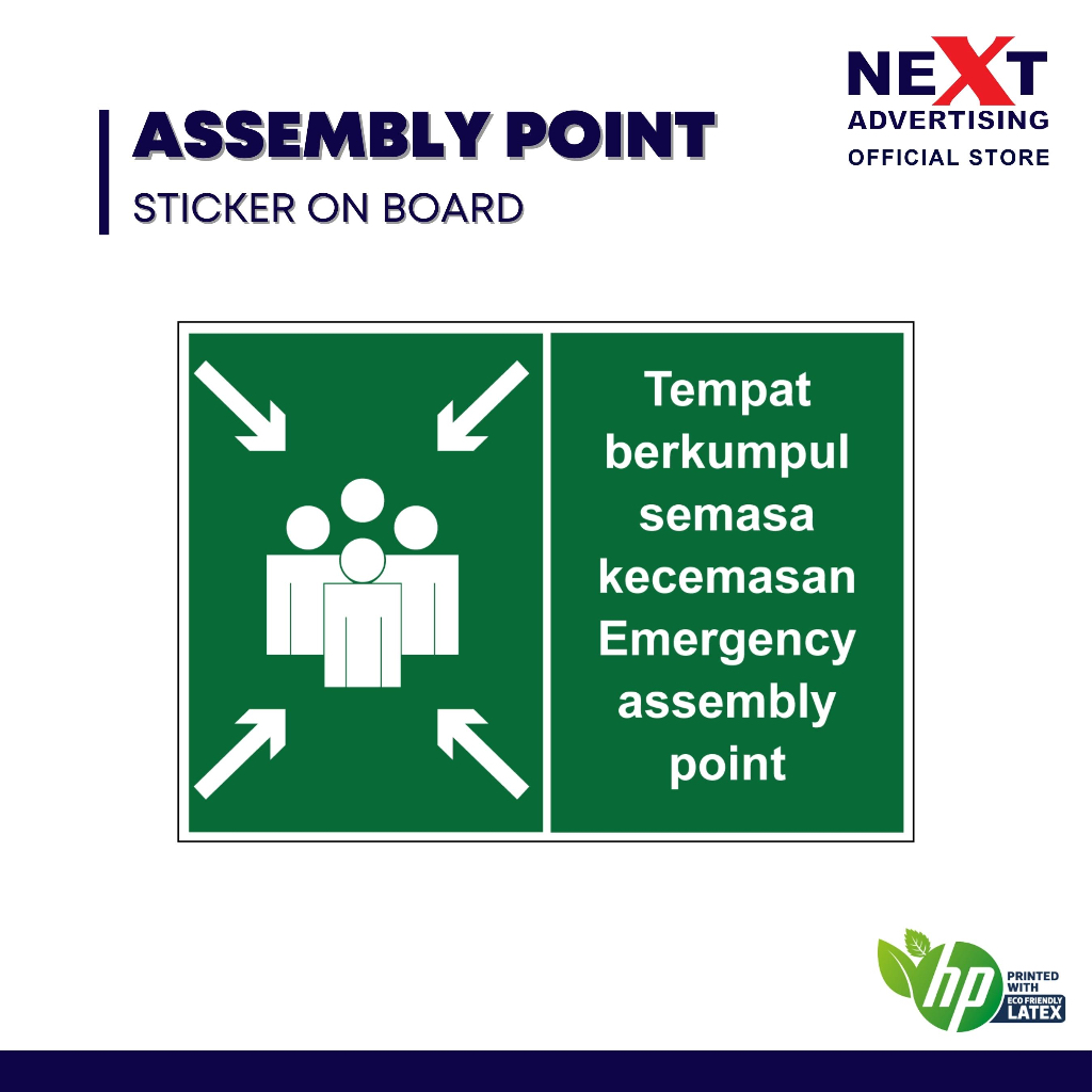 Emergency Assembly Point Signage | Tempat Berkumpul Semasa Kecemasan
