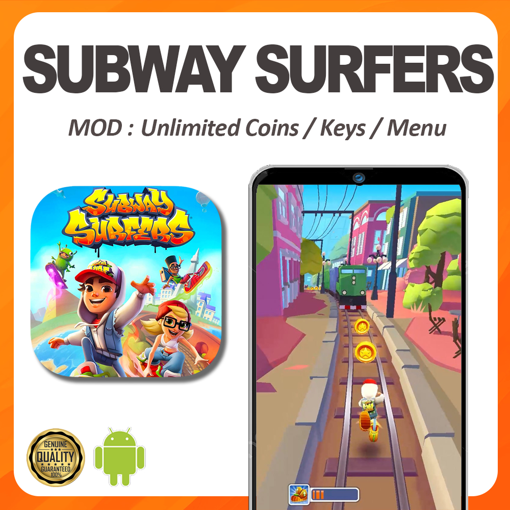 Download free subway surfers mod apk with unlimited coins and unlimited  key.