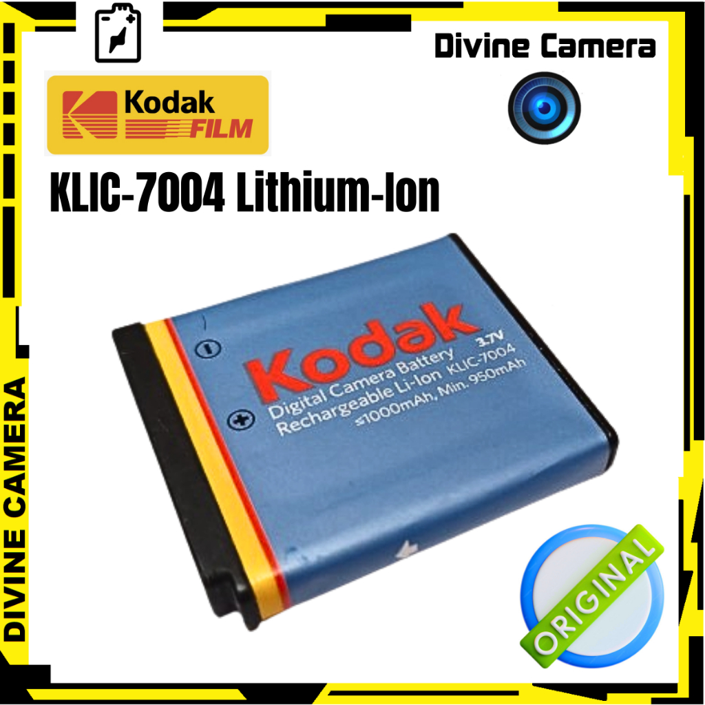 Kodak KLIC-7004 Rechargeable Lithium-Ion Battery (3.7v, 1000mAh ...