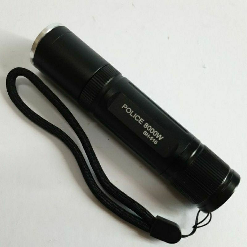 Solid LED Torchlight POLICE 8000W USA SH 516 Super Bright Flash Zooming ...