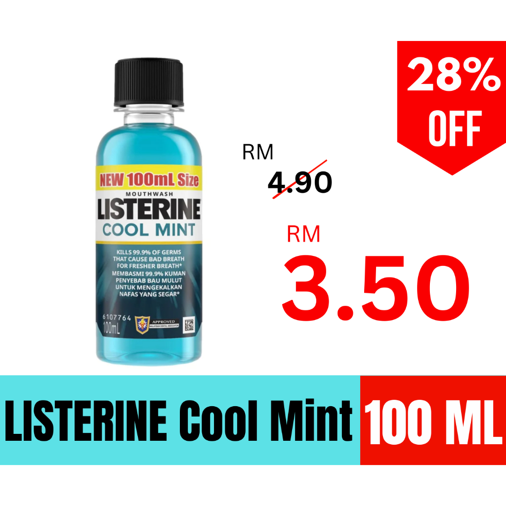 Listerine Cool Mint 100mL EXPIRED FEB 2026 Shopee Malaysia
