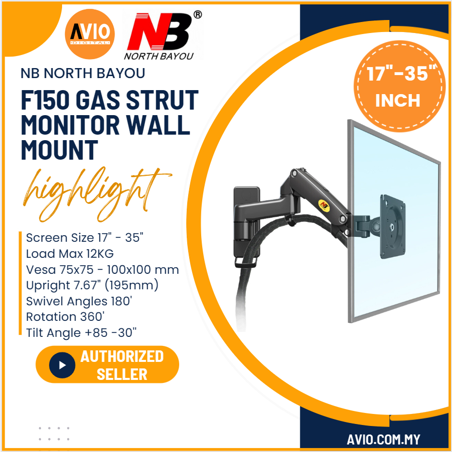 NB North Bayou 17"35" 17 19 20 22 24 27 30 32 35 Inch Gas Strut Wall