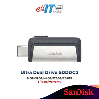 Sandisk Ultra Dual Drive Type-C OTG USB 3.1 Type C (32GB/ 64GB/ 128GB/ 256GB) (SDDDC2)