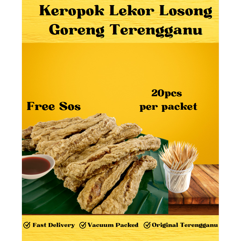 Keropok Lekor Losong Goreng Original Terengganu [FREE SOS PENCINCAH ...