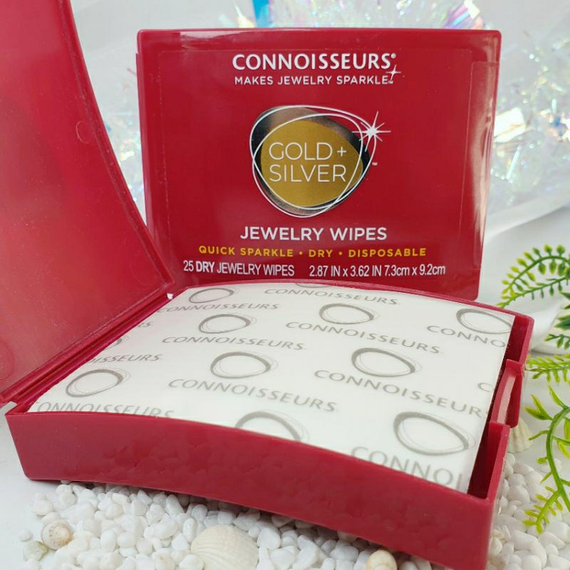 Connoisseurs jewellery dry beauty wipe for gold and silver