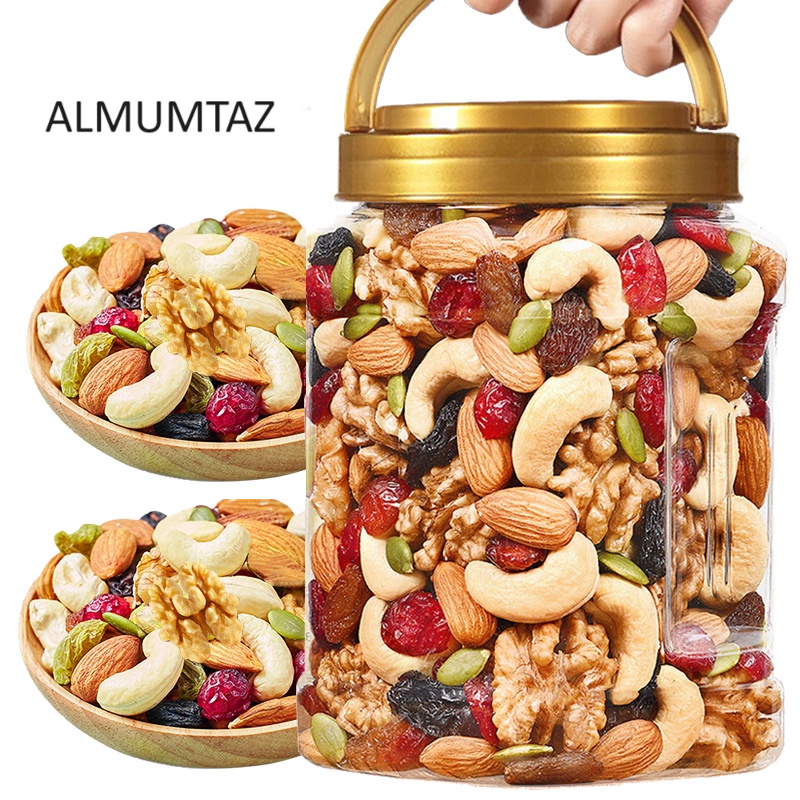 Mixed Fresh Nuts types 500g /1KG of Walnut/almond/Gaju/ black raisins ...