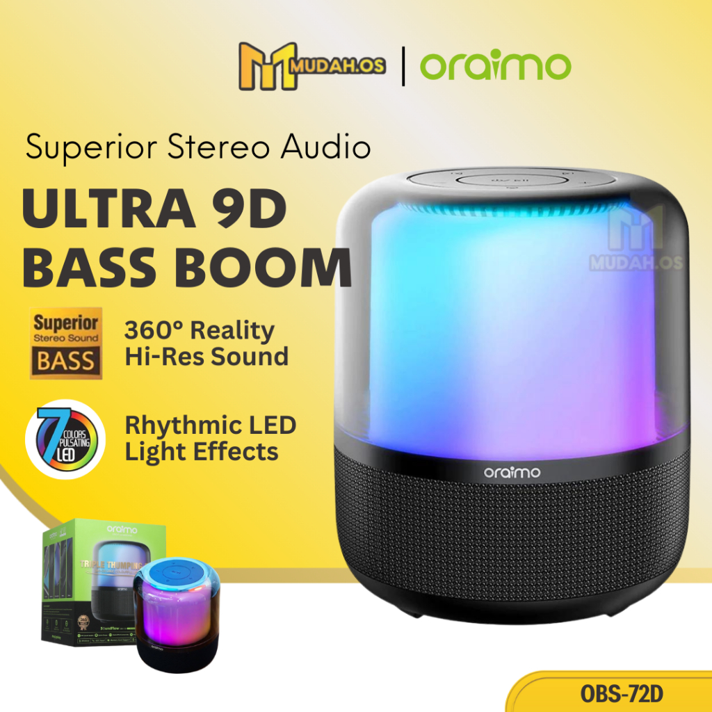 ORAIMO Super Bass Stereo Wireless Home Theater Speaker With Subwoofer