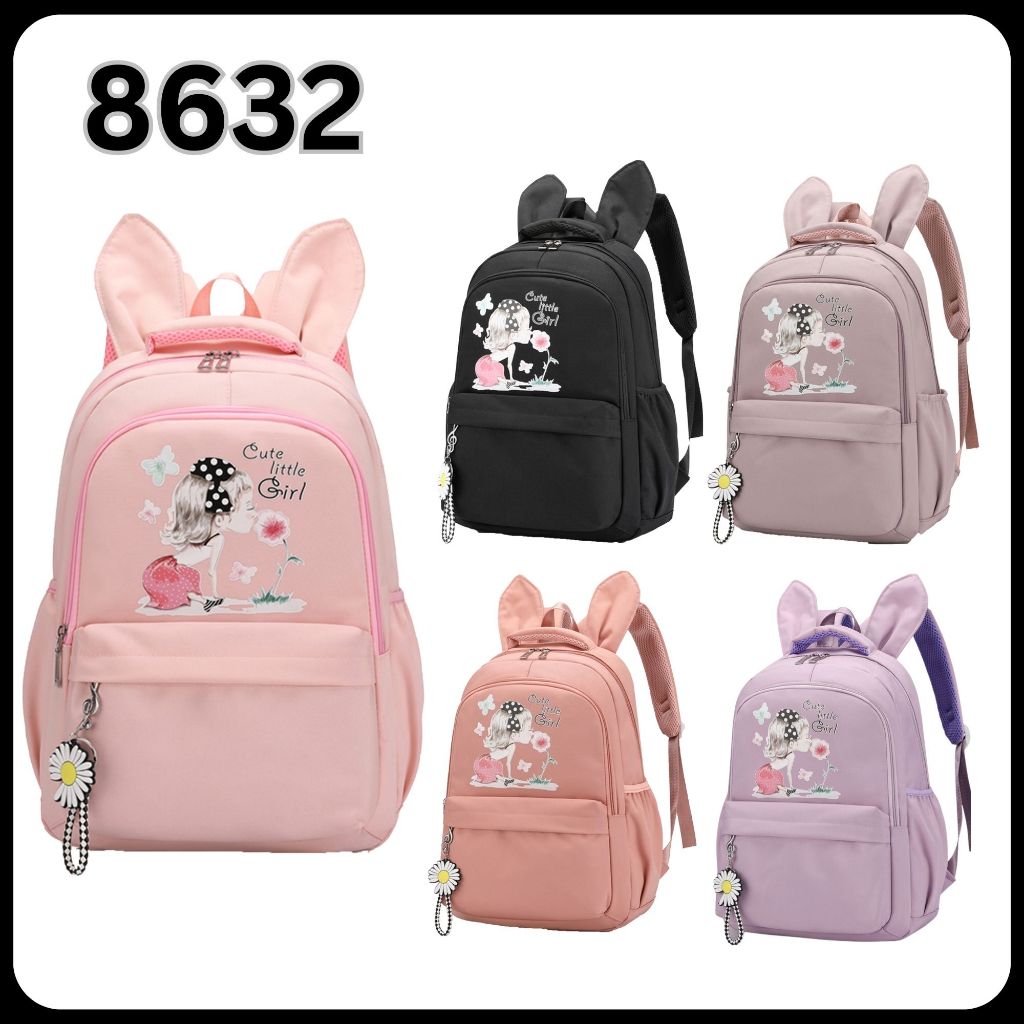 8632 #Korea Backpack High Quality ( Beg Sekolah / School Bag / Beg ...
