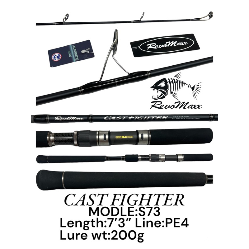 REVOMAXX CAST FIGHTER PE-4 SPINNING FISHING ROD | Shopee Malaysia