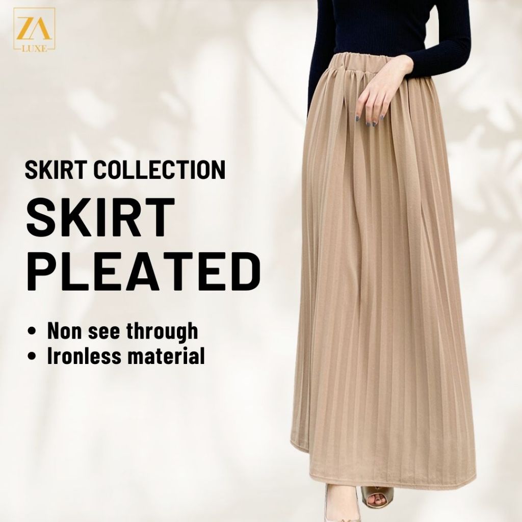 Zoe Arissa Skirt Muslimah Women Skirt Kembang Laici Madi Skirt Plus