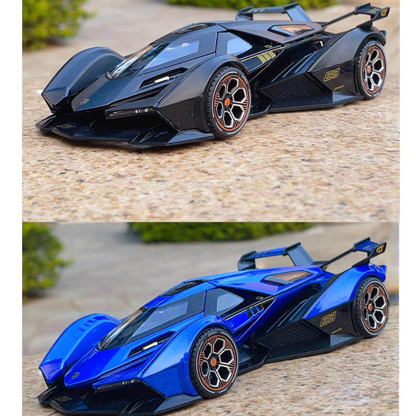 🔥Die Cast🔥 Lamborghini V12 GT 1:24 Scale Model Alloy Pull Back Car With ...