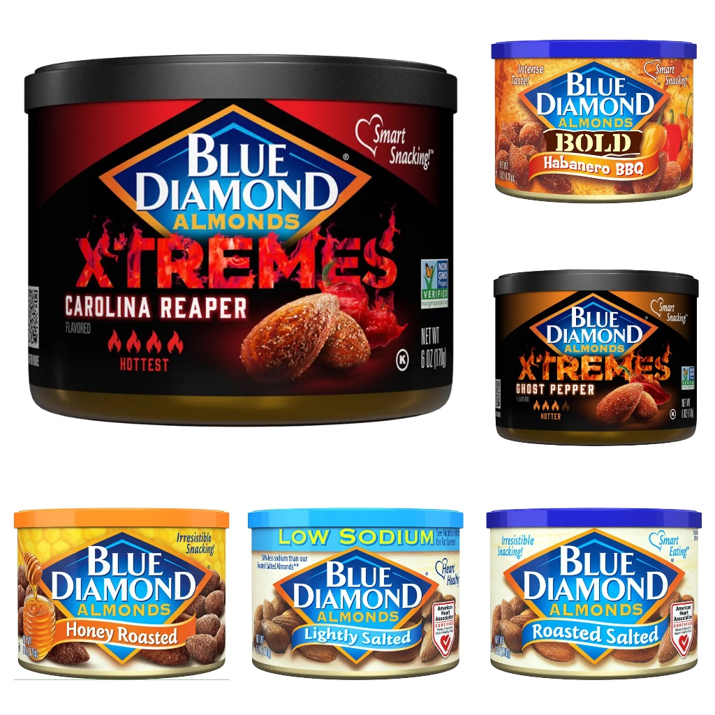 Blue Diamond Almonds 170g [ Honey Roasted / Lightly Salted / Roasted Salted / Bold Habanero