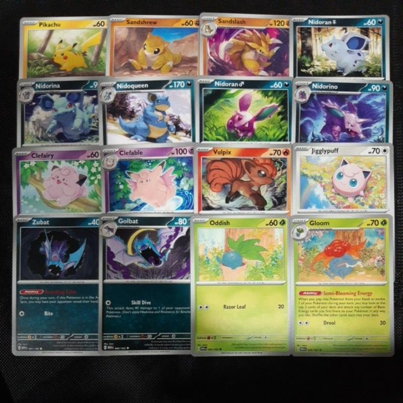 Pokemon Card TCG: SV3.5 Pokemon 151: Pikachu/ Nidoqueen/ Clefable ...