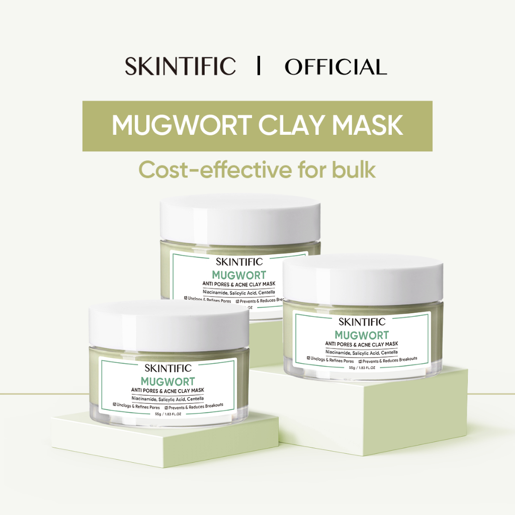 SKINTIFIC Mugwort Anti Pores & Acne Clay Mask Alaska Volcano Clay Mud ...