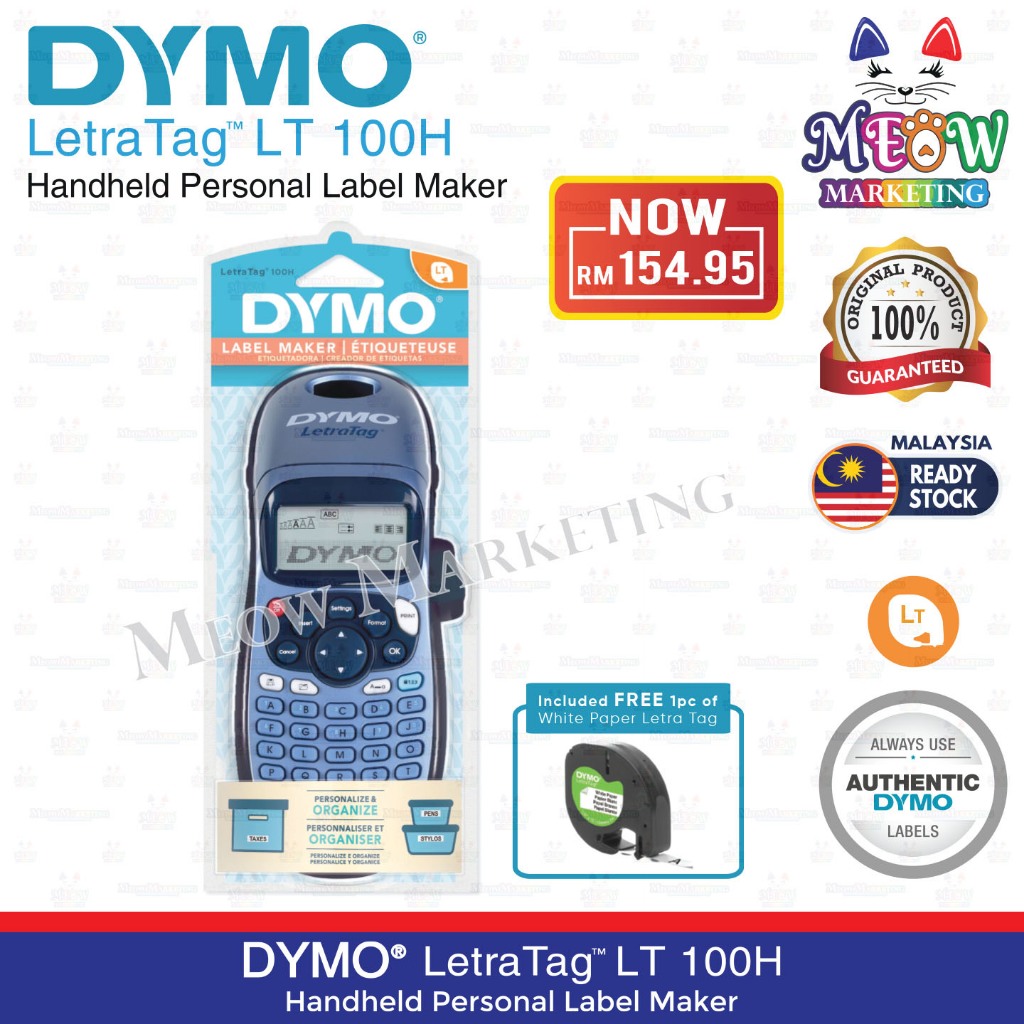  DYMO LetraTag 100H Plus Handheld Label Maker for
