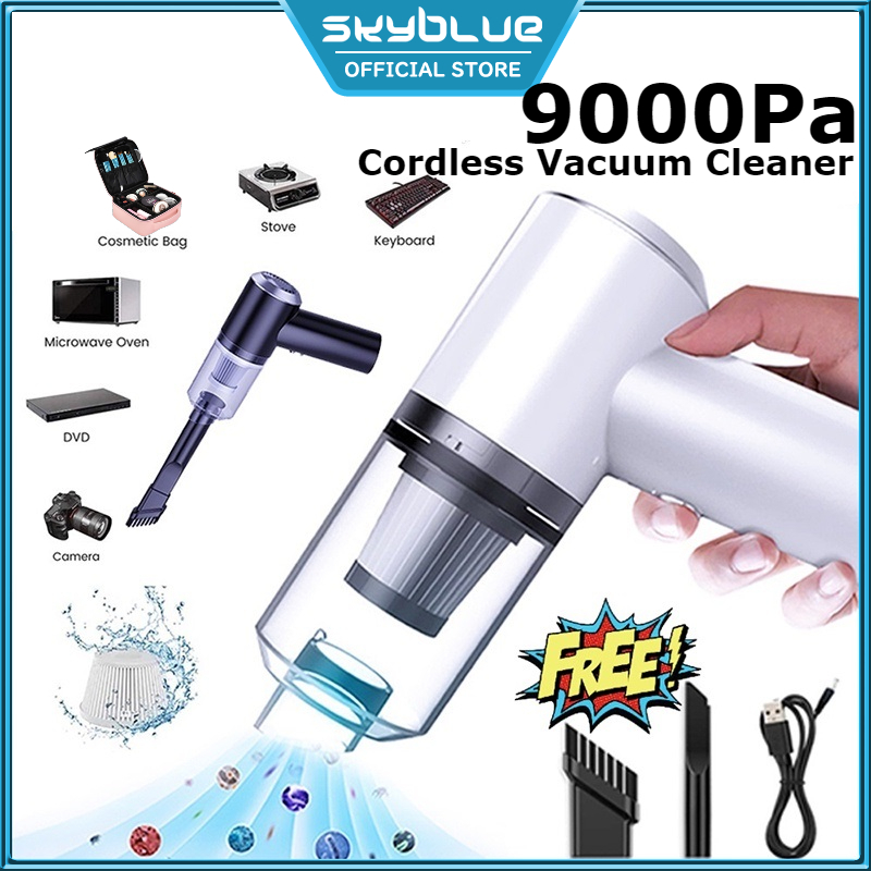 Mini Cordless Vacuum Cleaner 9000pa Wet And Dry Portable Handheld