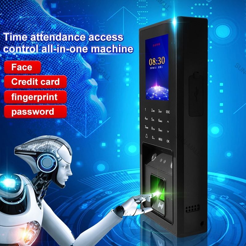 Attendance Machine Face Fingerprint Attendance Punch Card Machine Time Recorder Time Clock ...