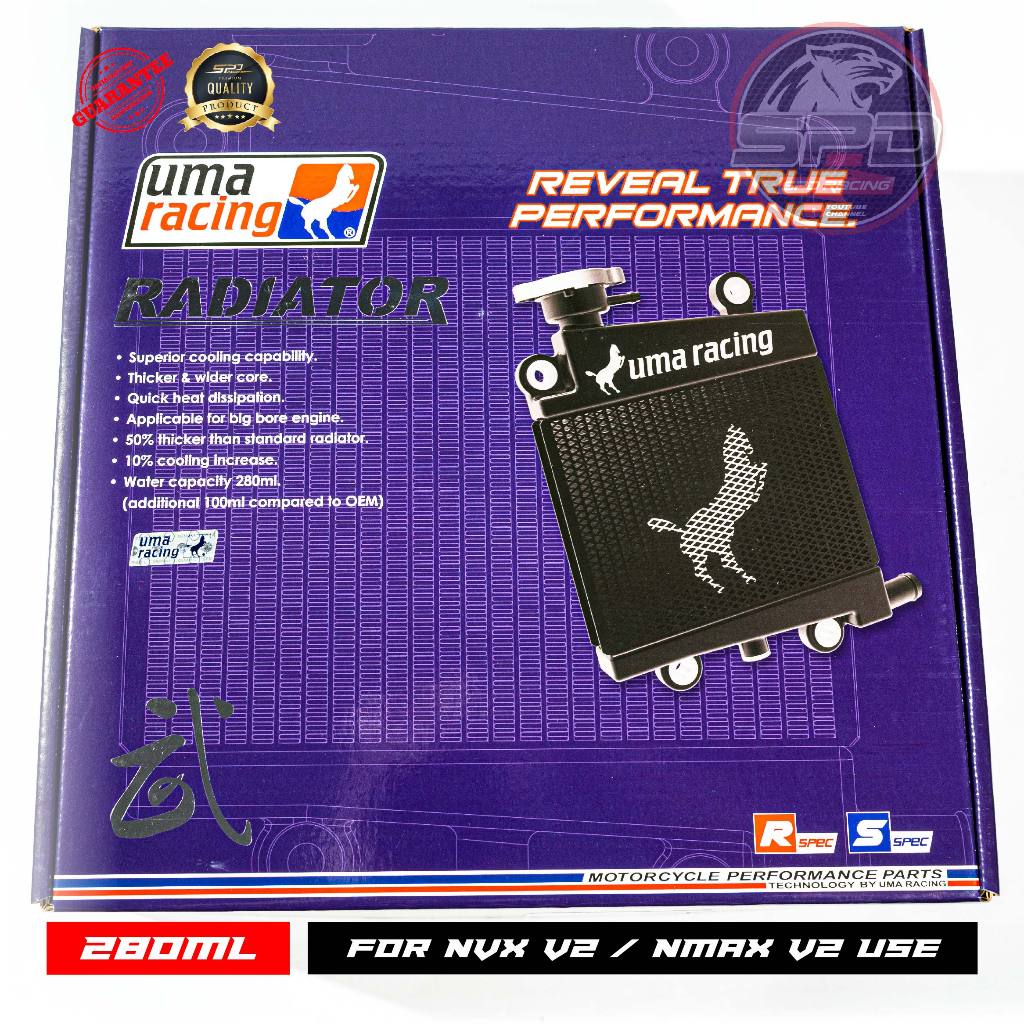 Big Radiator Uma Racing NVX V2 NMAX V2 280ML Coolant Tank NVX155 V2 ...
