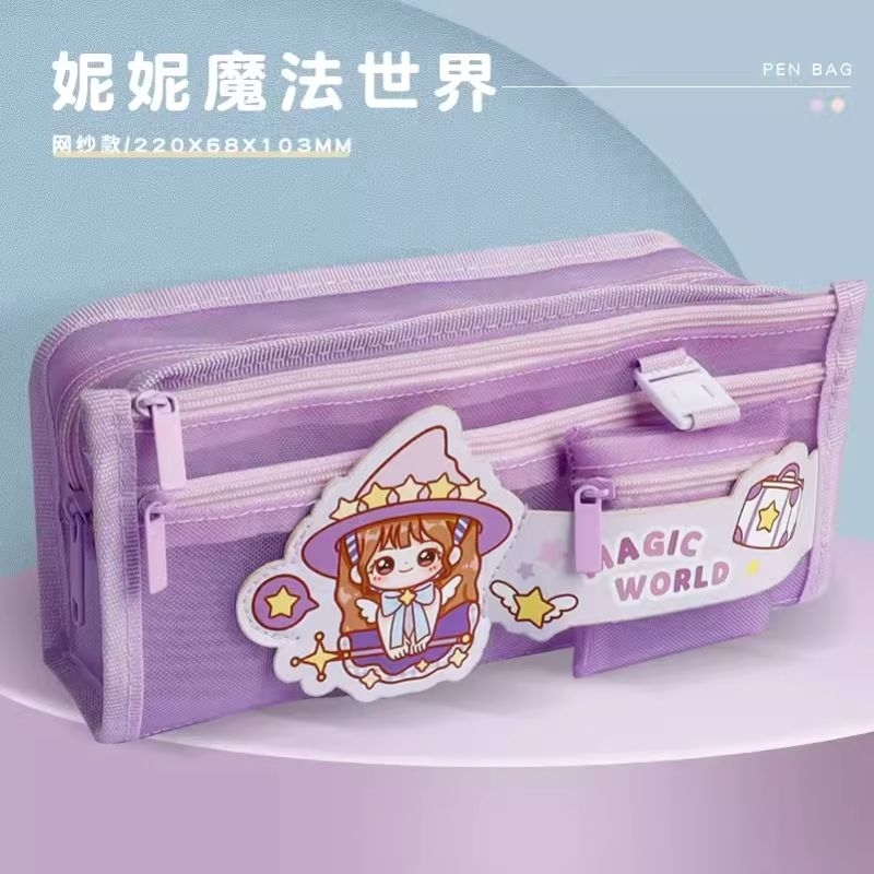 ready stock♥︎ins style d with Charles pouch, pencil box, make up pouch cute simple pencil box