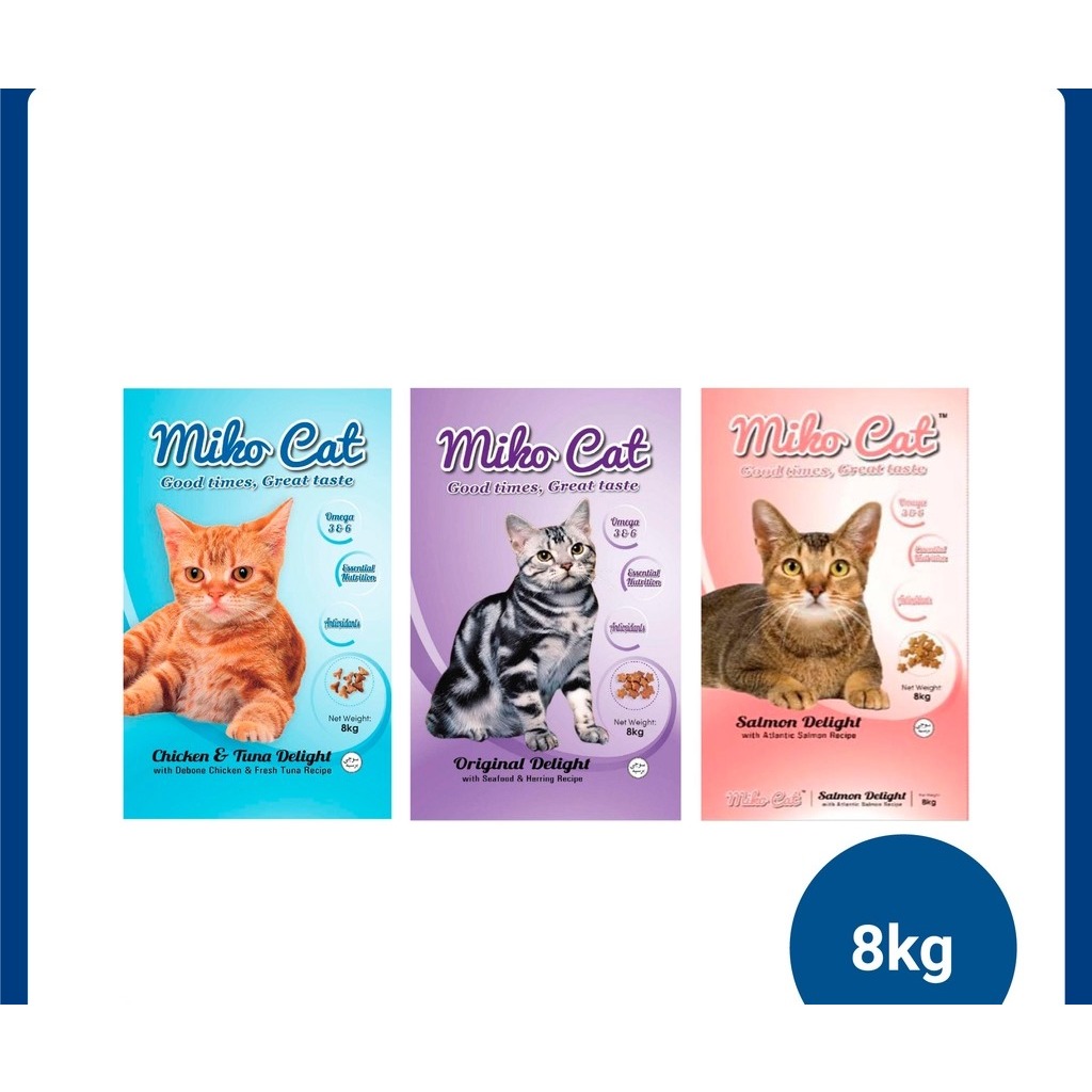 Miko Cat Food 8KG (Salmon/ChickenTuna/Seafood) Shopee Malaysia