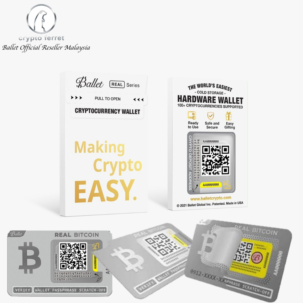 ORIGINAL IMPORTED Ballet Brand Bitcoin Hardware Wallet - Physical Crypto  currency & Ballet Crypto Wallet | Shopee Malaysia