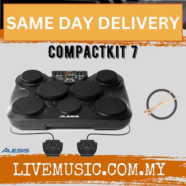 Alesis CompactKit 7 Portable Tabletop Drum Kit with Drumstick and