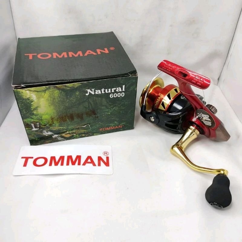 CLEARANCE SALES SIZE 6000 MESIN PANCING SPINNING JENAMA TOMMAN NATURAL  (5-8KG MAX DRAG) FISHING REEL WITH POWERFUL GEAR