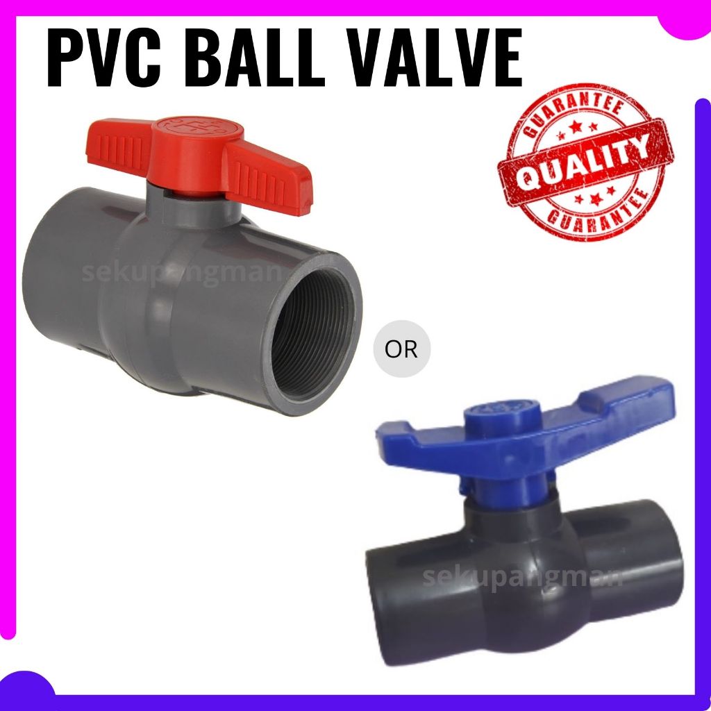 PVC Ball Valve Compact Socket Stop Cock PVC Pipe Fitting PVC Connector