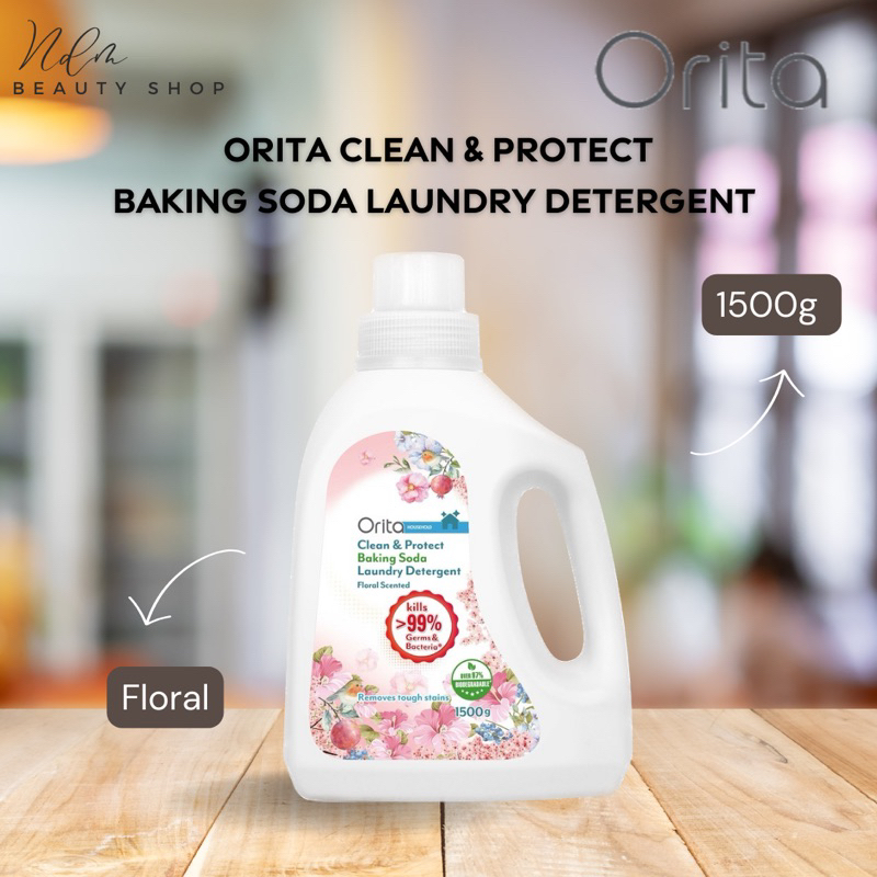 Orita Clean & Protect Baking Soda Laundry Detergent (1500g) Shopee