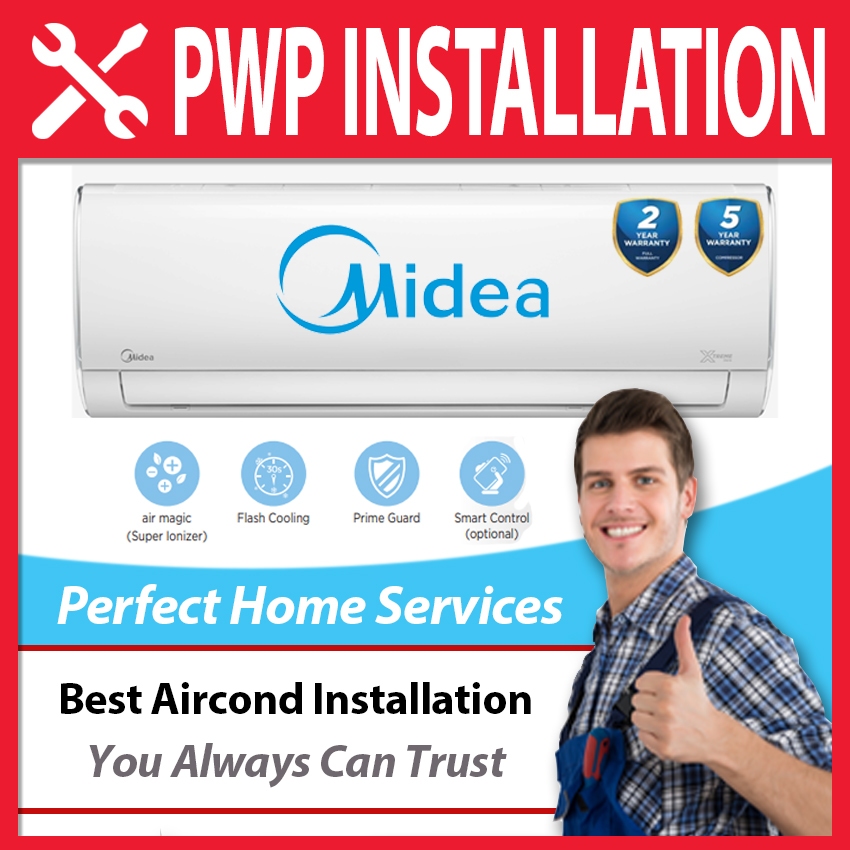 Midea New R32 1HP, 1.5HP, 2HP & 2.5HP (MSGD09CRN8) Air Conditioner Ionizer Xtreme Dura 1.0HP
