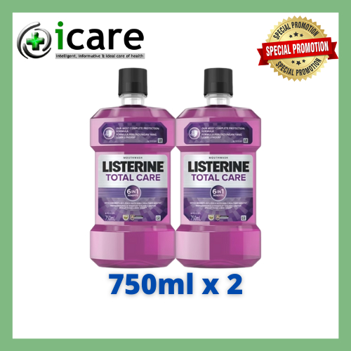 LISTERINE TOTAL CARE 750ML TWIN PACK ( EXP DATE 04/2026 ) Shopee