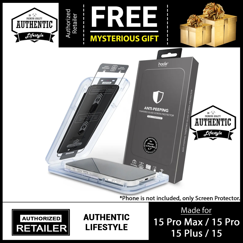 16 / 15 [ Pro Max / Pro / Plus ] Hoda Tempered Glass Screen Protector ...