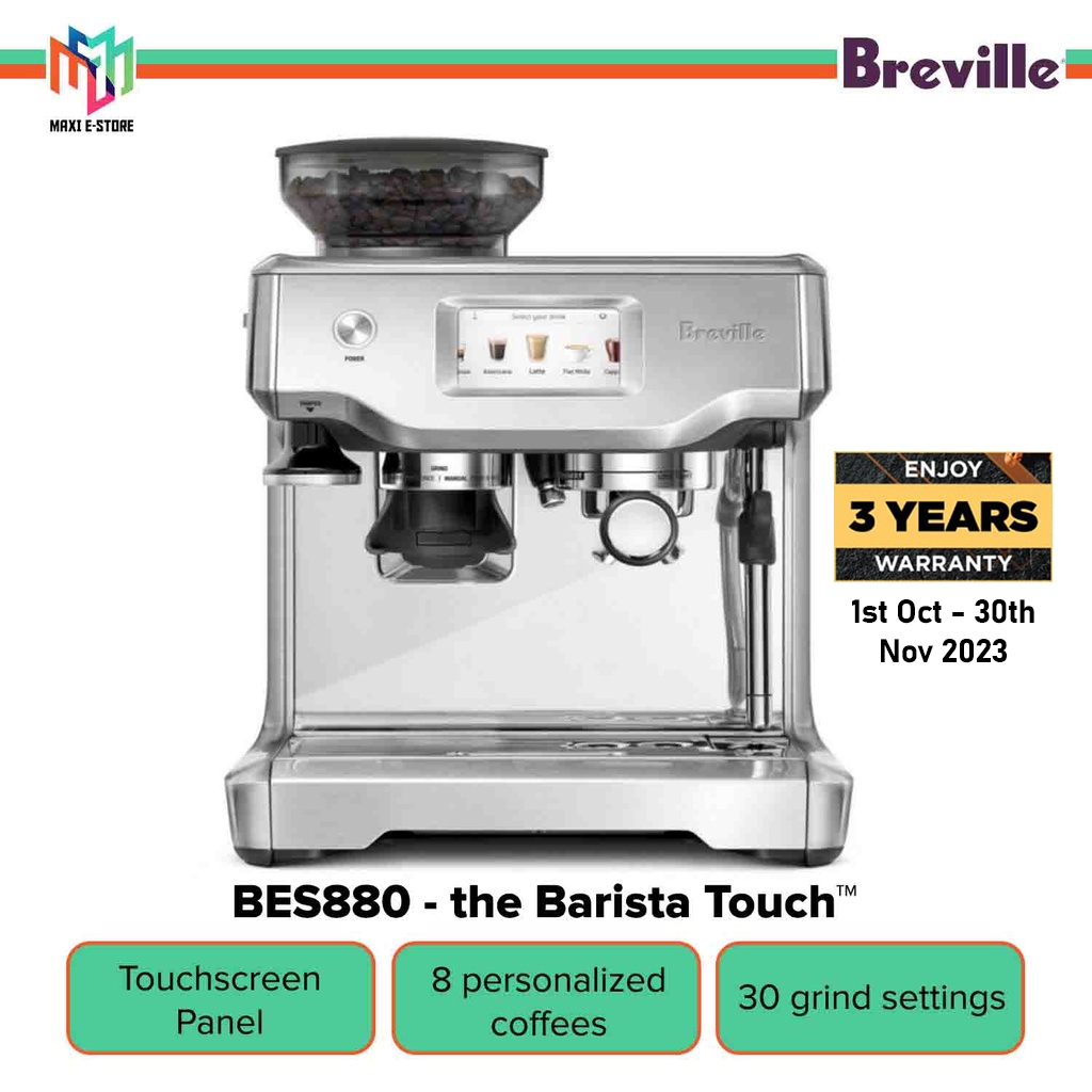 Breville The Barista Touch BES880 Automatic Coffee Machine with ...