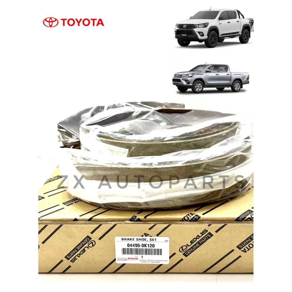 1 SET OEM THAILAND TOYOTA REAR BRAKE SHOES FOR TOYOTA HILUX KUN25 KUN26