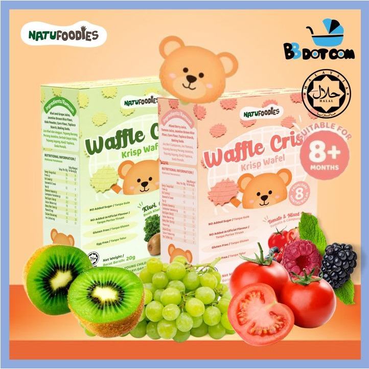 Natufoodies Baby Waffle Crisp I Krisp Wafel Bayi ( 20g ) | Shopee Malaysia