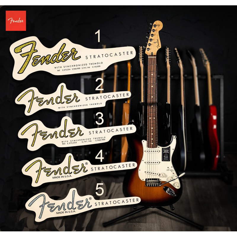 🔥👍Superb Quality 🇺🇸🔥 Fender Stratocaster Waterslide Headstock Decals ...