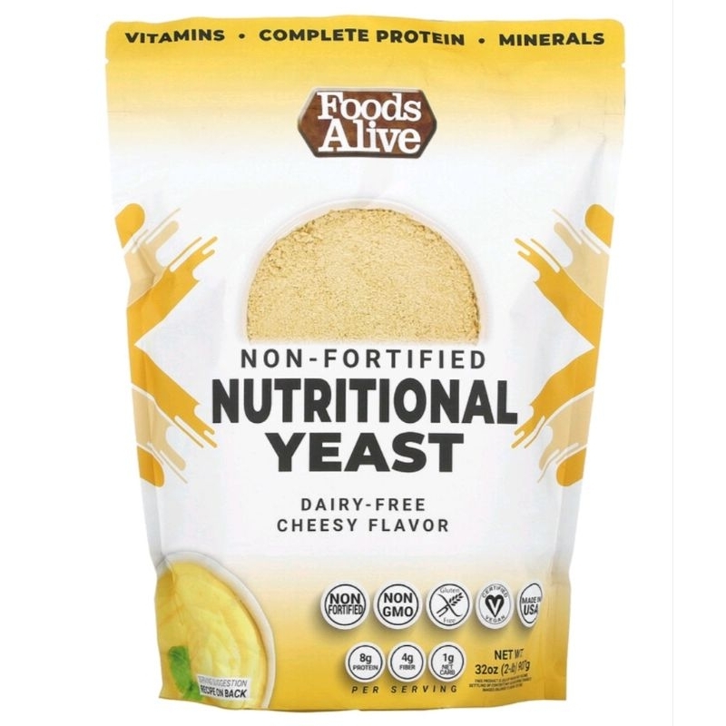 Foods Alive, Non-Fortified Nutritional Yeast, 2 lb (907 g) | Shopee ...