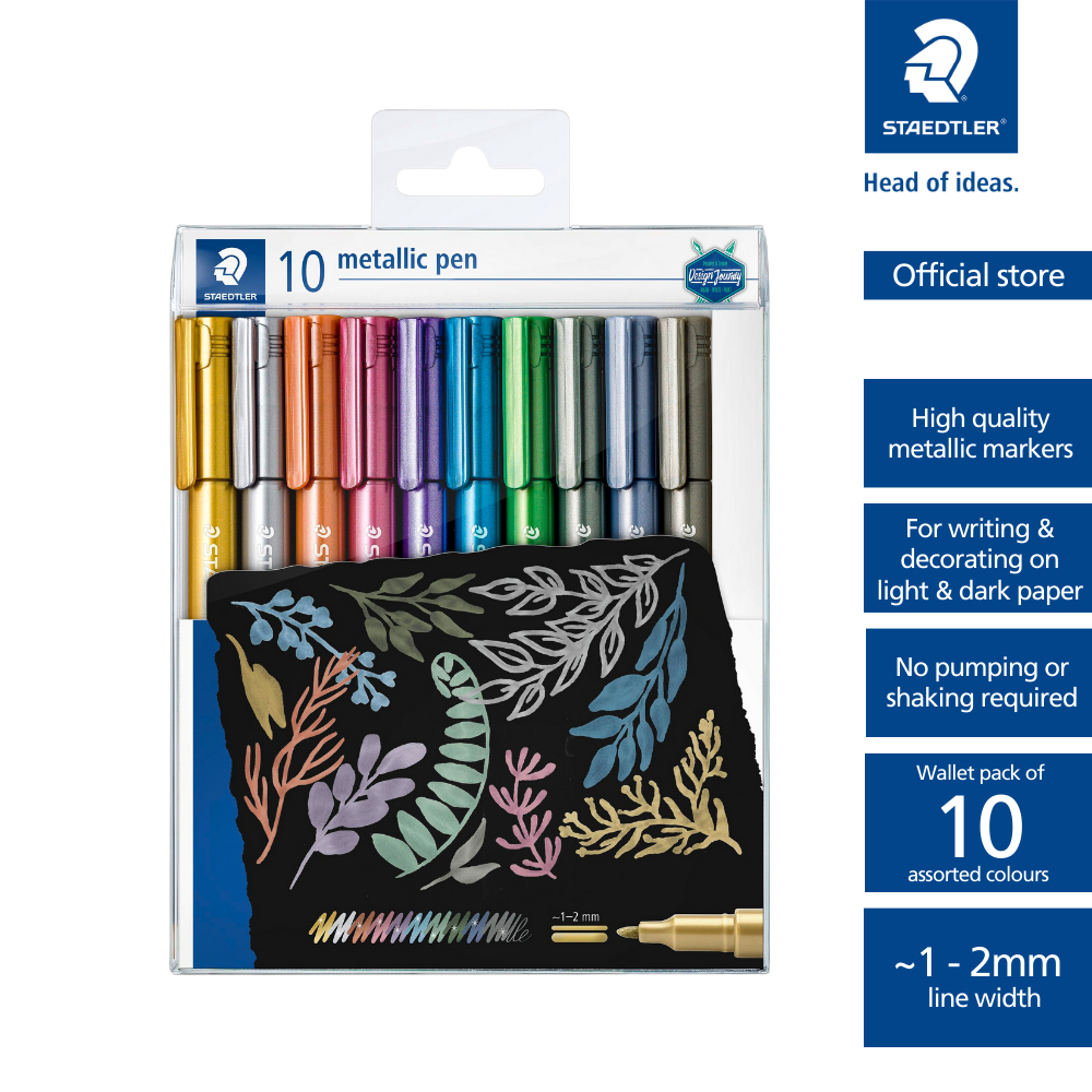 Metallic Pen (Pack of 10 assorted colours) Shopee Malaysia