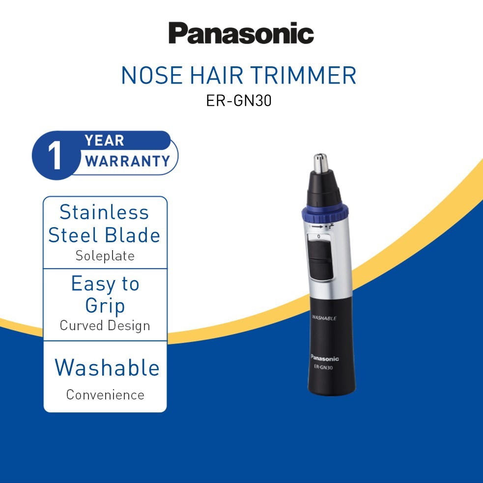 PANASONIC ERGN30 Nose Hair Trimmer AA Battery Operated ERGN30K453