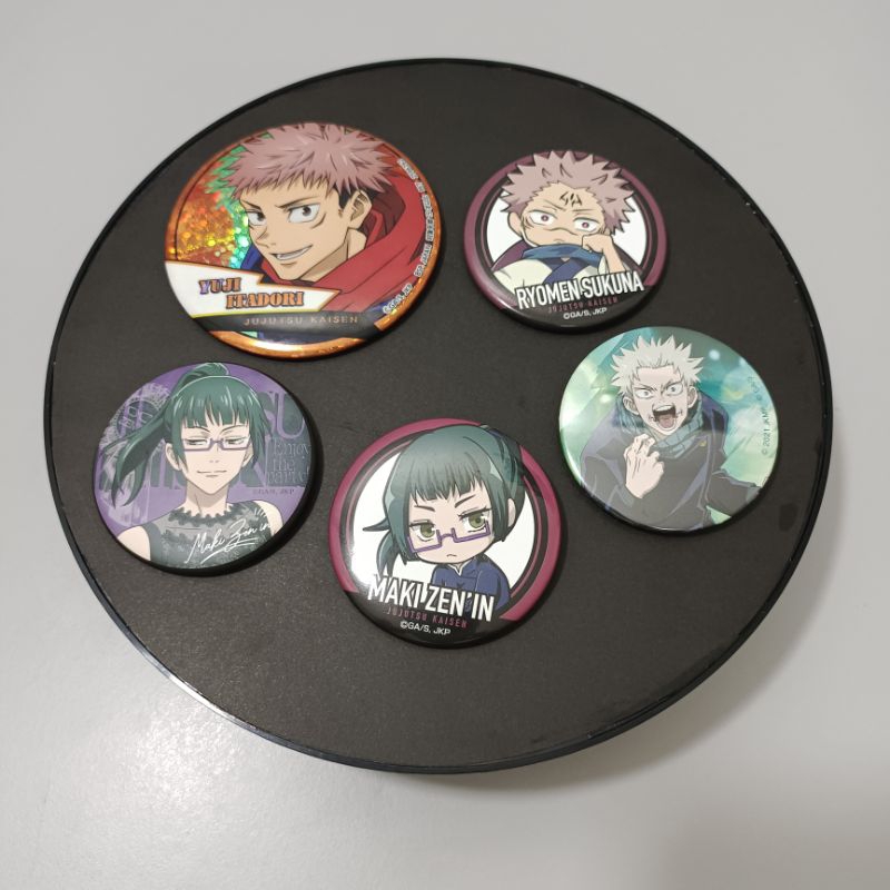 Set De Insignias Jujutsu Kaisen – Yuji, Megumi Y Nobara, Producto Oficial De Metal De Alta Calidad