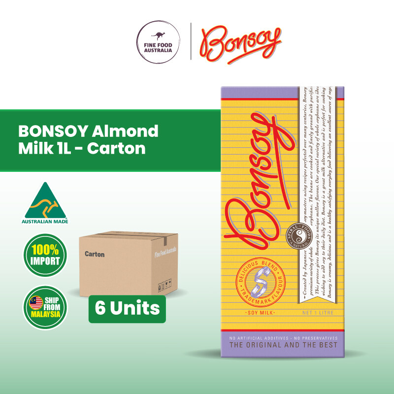 BONSOY Soy Milk 1L x 6 Units (Carton) Susu Soya Shopee Malaysia