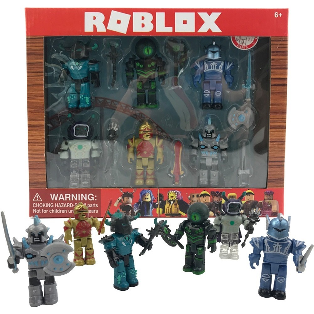 Virtual World Minifigure Roblox Blocks Action 7cm PVC Model Figurines Collection Boys Birthday