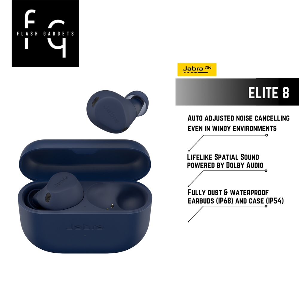 Jabra Elite 8 Active Sport True Wireless ANC Earbuds 2 Years Jabra