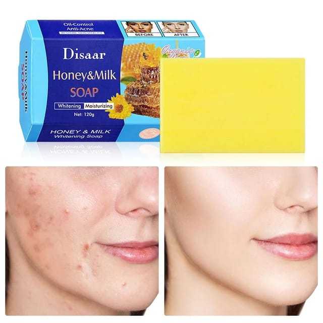 Disaar Honey Milk Soap 120g Antiacne Oilcontrol Soap Dilute Fine