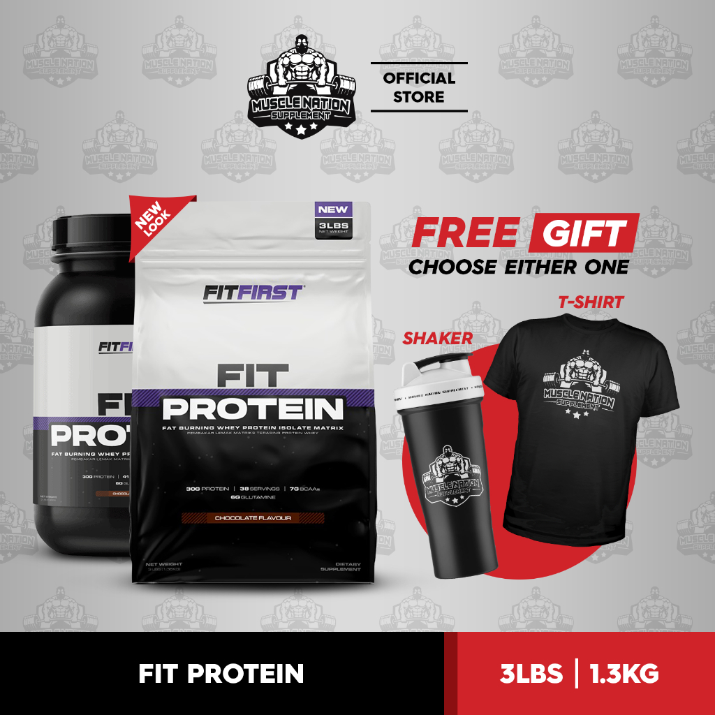 Fit First - FIT Protein Whey 3lbs/1.3kg + (FREE GIFT🎁) | Shopee Malaysia