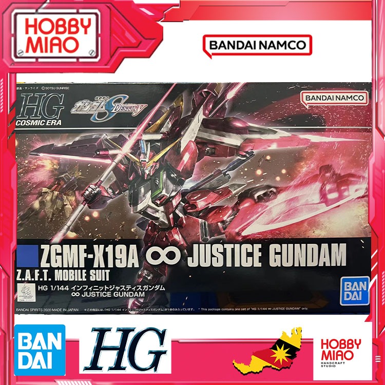 BANDAI HG 1/144 Infinite Justice Gundam HGCE Gundam Model Kits 58930 HM101 Shopee Malaysia