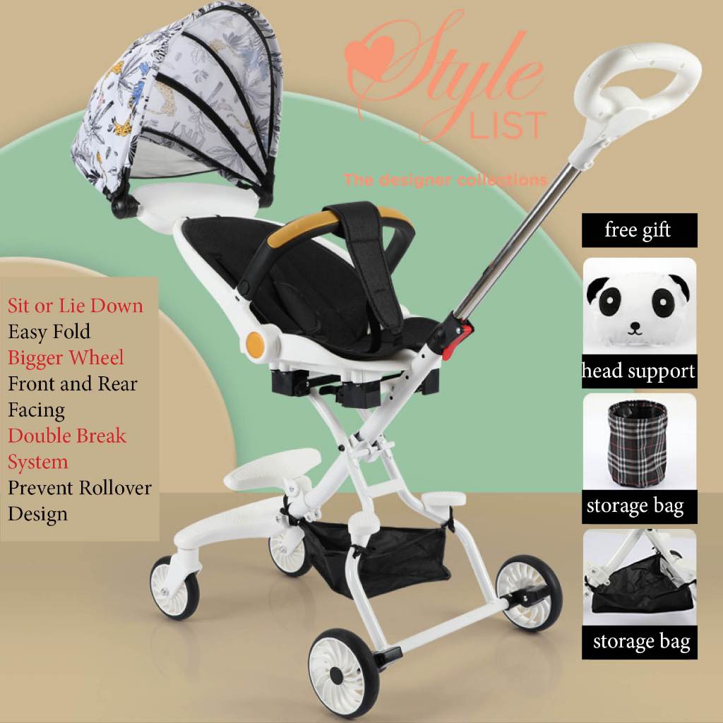 Light Weight Cabin sized Baby Toddler Kids stroller trolley Pram Sit or Lie Down 1 to 7 yr old Easy Push Shopee Malaysia
