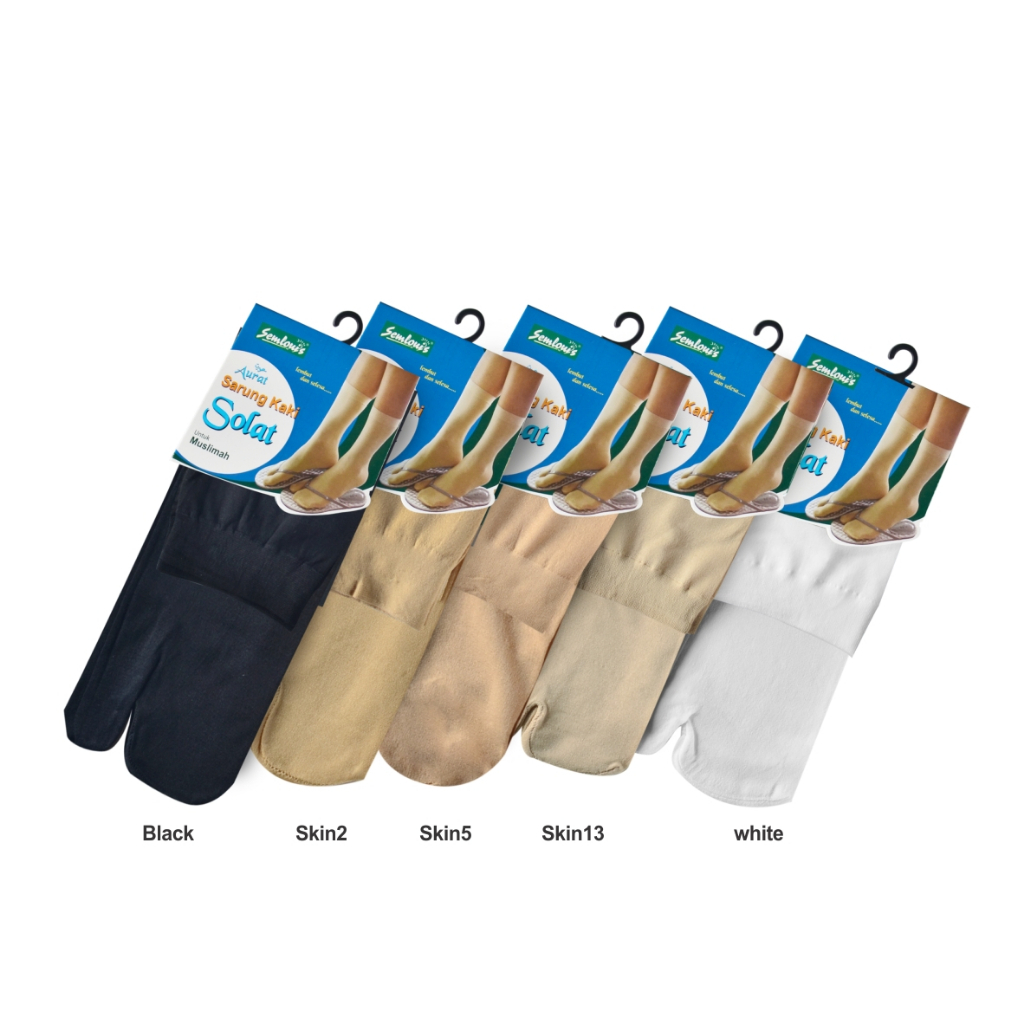 Semlouis Aurat Solat Split Toe Ankle Socks - Plain | Shopee Malaysia